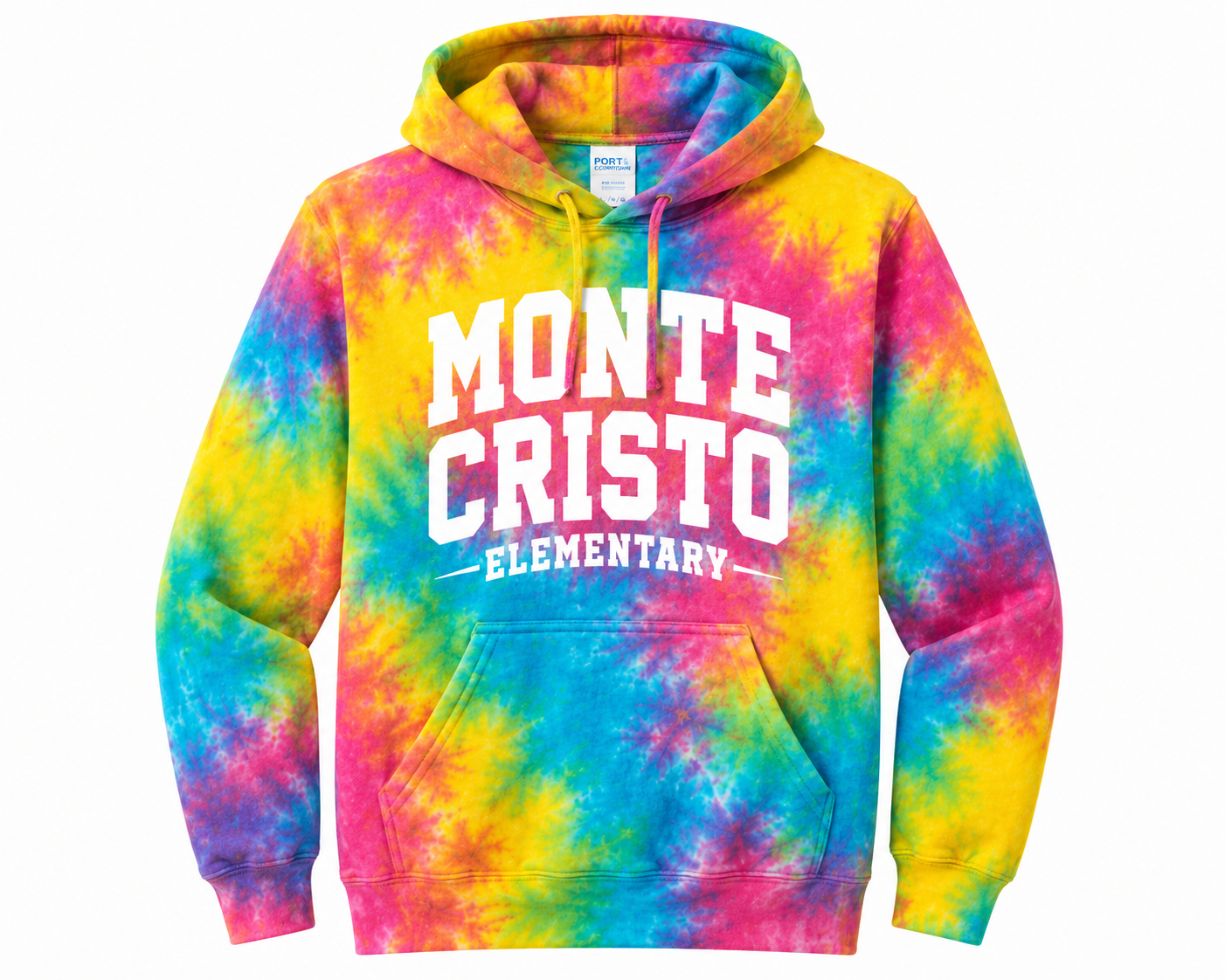 Monte Cristo Elementary -Multi Color Tie Dye Hoodie and T-Shirts