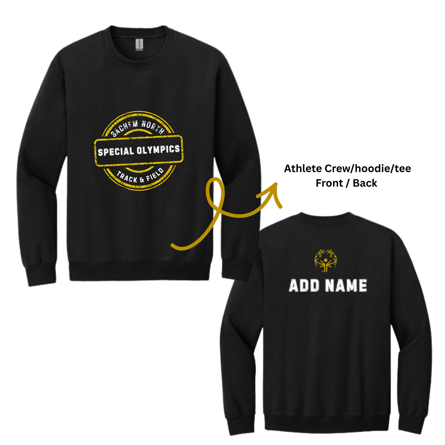 Sachem North Special Olympics - T-Shirt - Hoodie - Crew Neck (3 Options)
