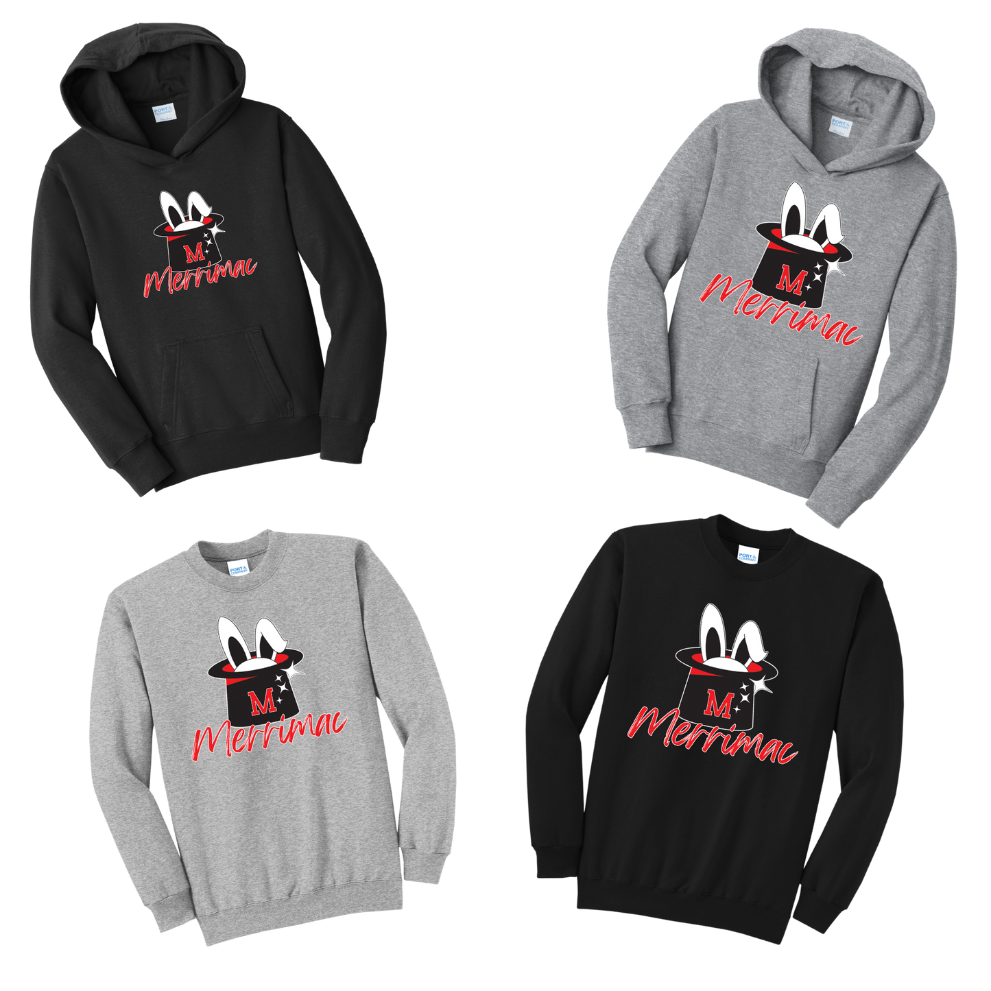 Merrimac Mascot Hoodies/Sweatshirts