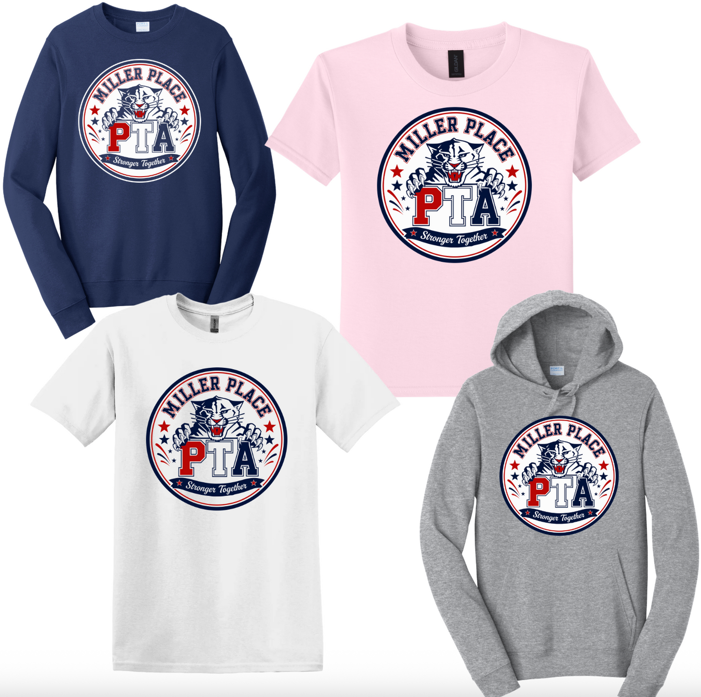 Miller Place - Customize PTA (choose t-shirt, hoodie, crewneck)
