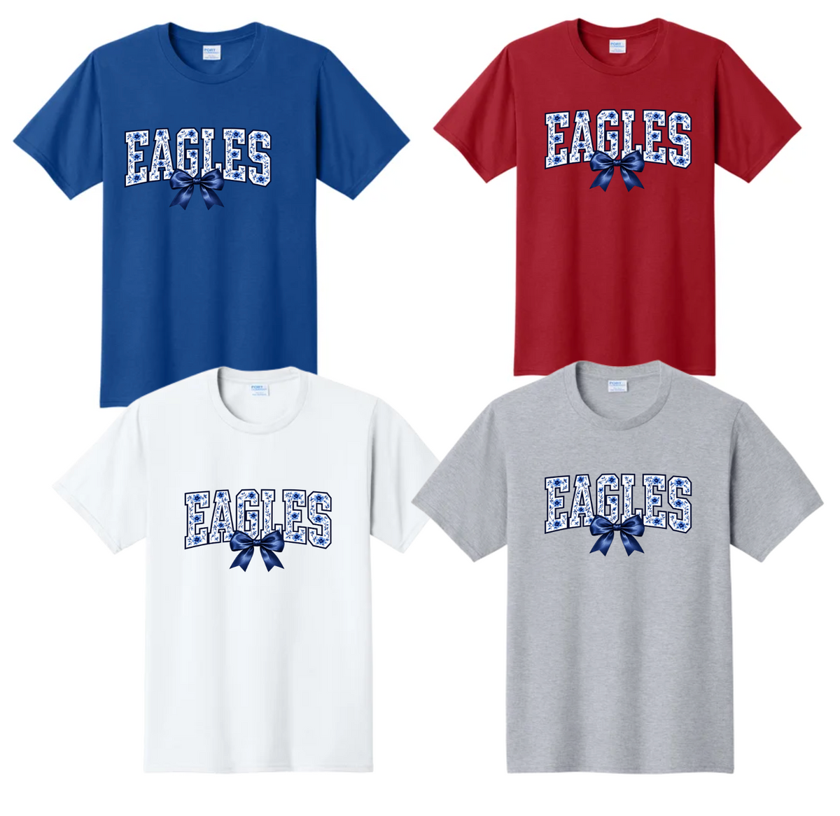Rocky Point - Eagles Floral Print T-shirt