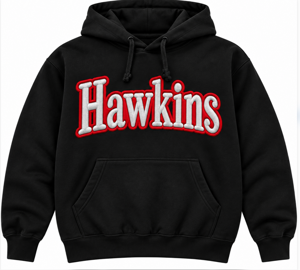 Hawkins Path - Puff Embroidery Hoodie