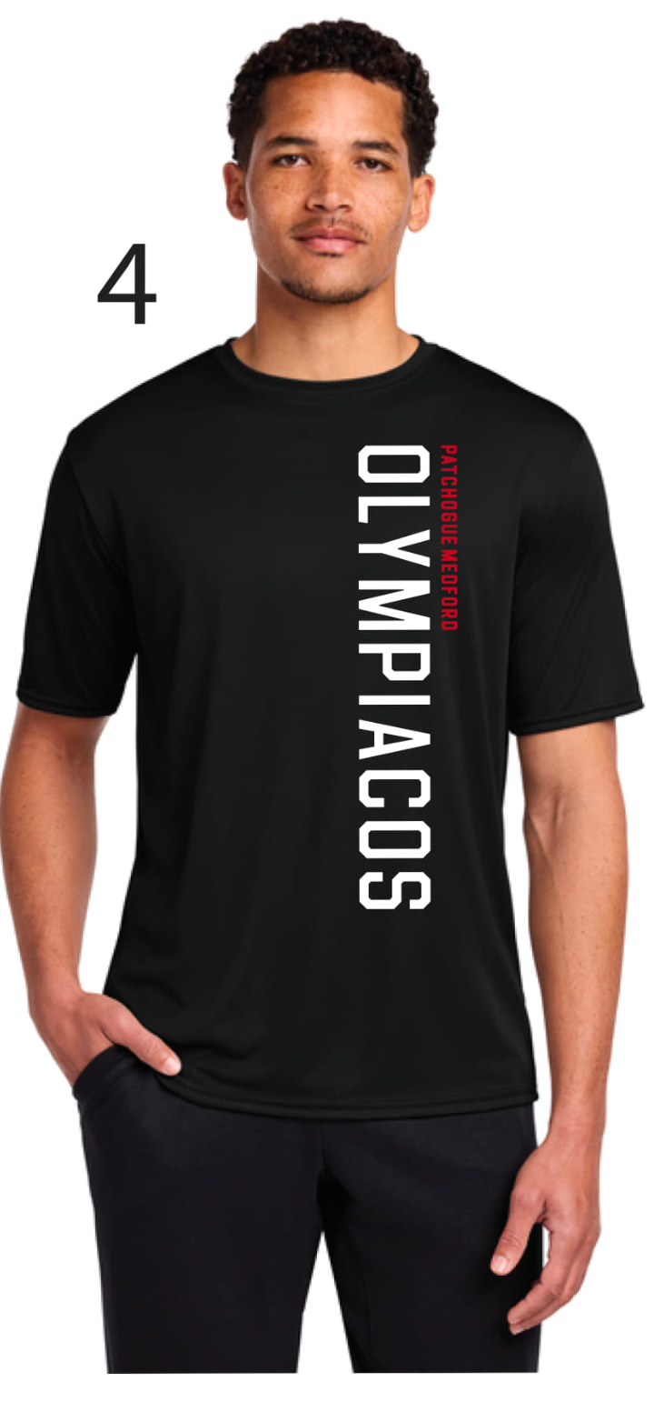 Olympiacos - ADULT Black Performance Tee