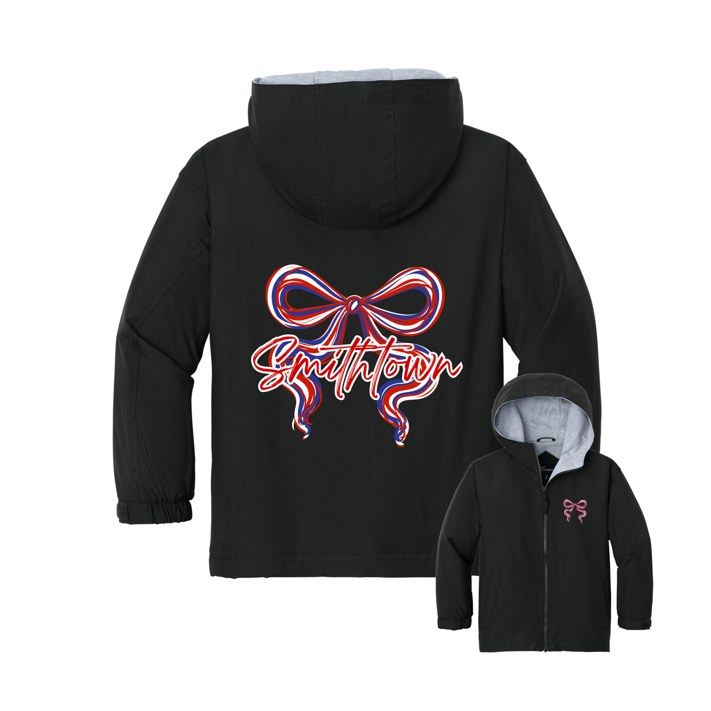 St. James , Red White and Blue Bow Windbreaker (Smithtown)