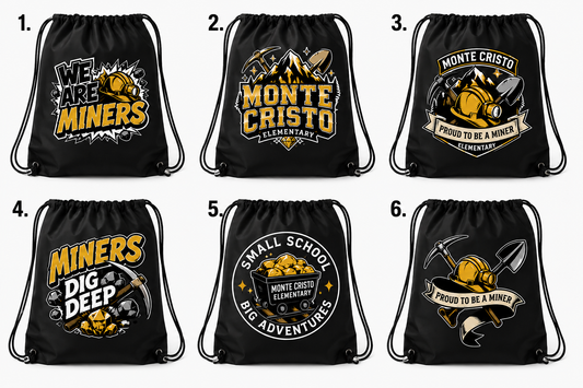 Monte Cristo Elementary -Cinch Bags
