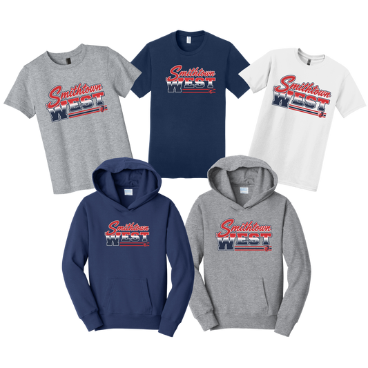 Smithtown West - Distressed Logo (Tshirt - Hoodie - Crewneck)