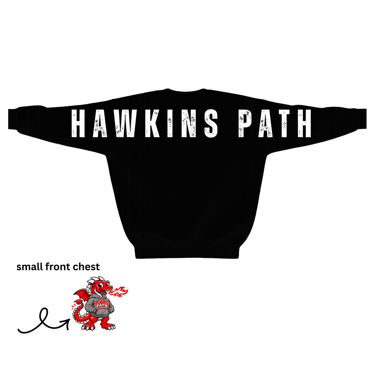 Hawkins  -  Large Back Crewneck