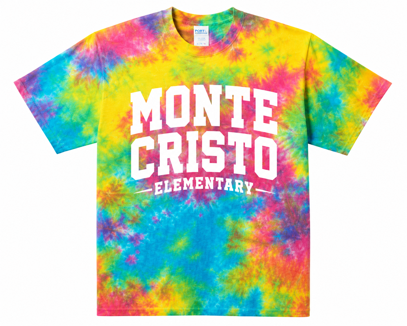 Monte Cristo Elementary -Multi Color Tie Dye Hoodie and  T-Shirts