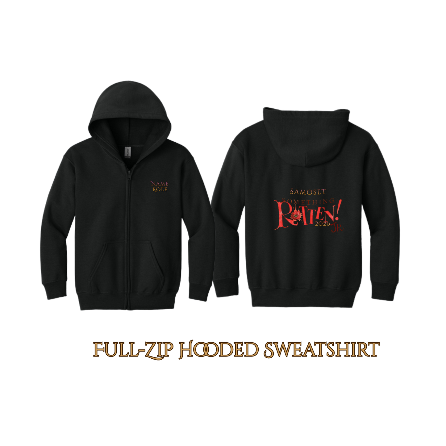 Samoset Drama Club - Custom Zip up Hoodie