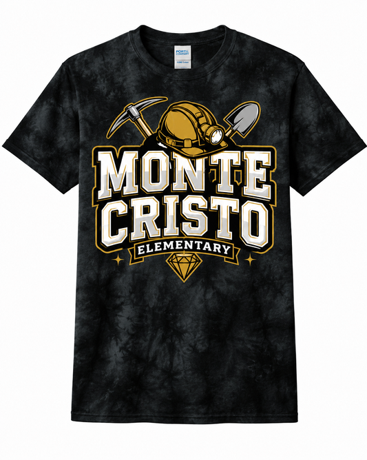 Monte Cristo Elementary -Black Tie Dye Hoodie and  T-Shirts