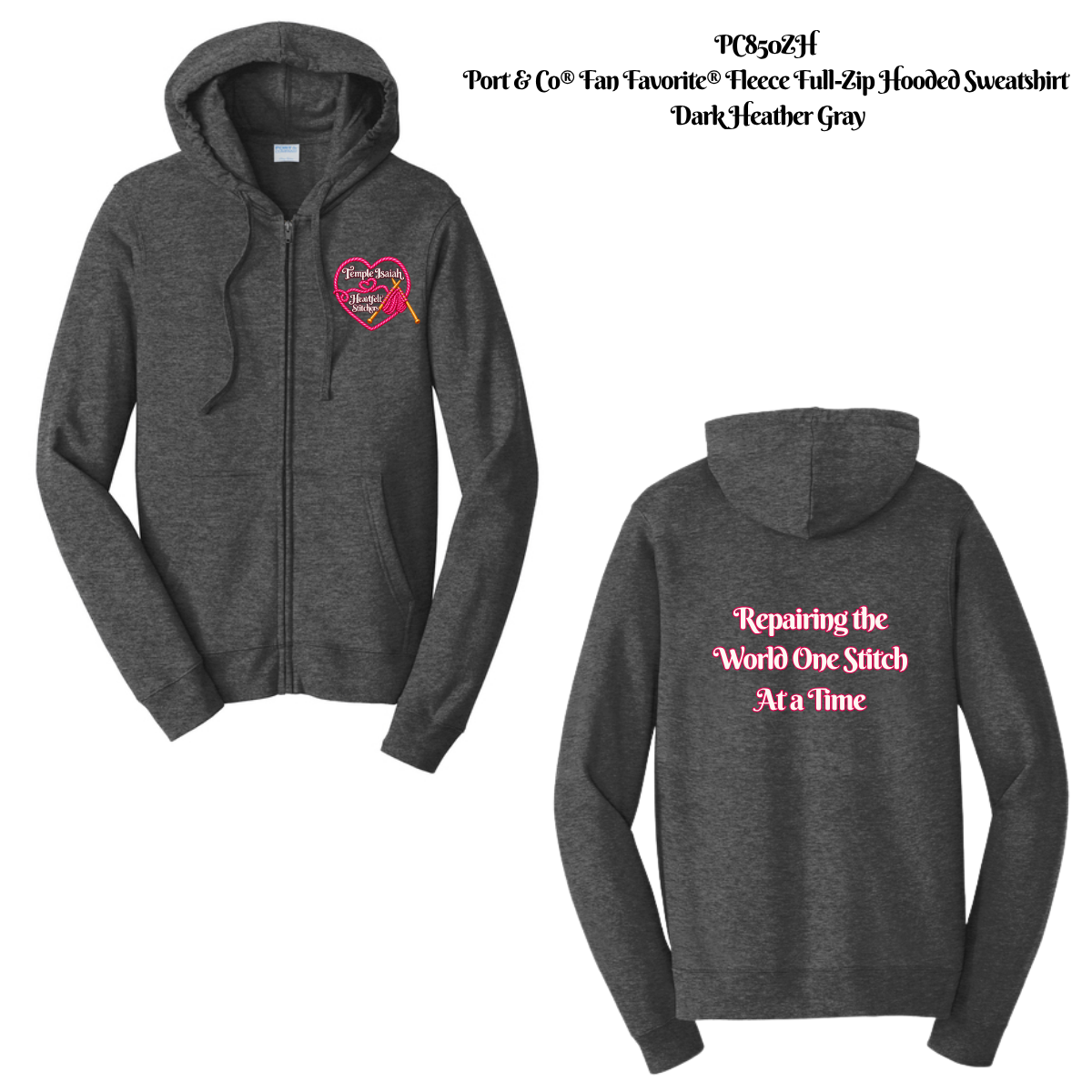 Heartfelt Stitches - Zip Up