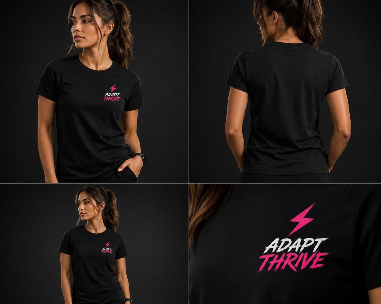 Adapt Thrive -  Lighting Bolt (2 Styles Tshirt or Hoodie)
