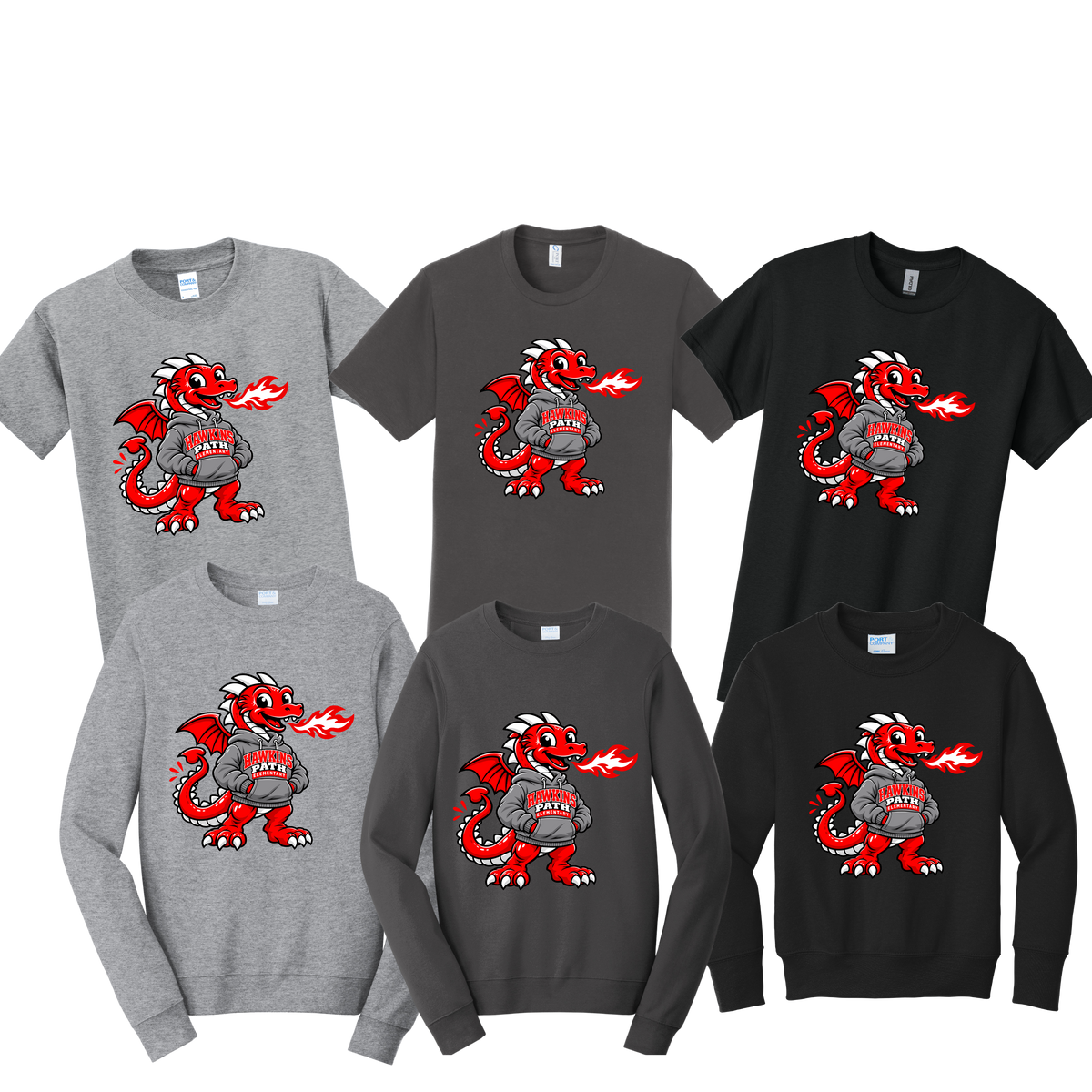 Hawkins - Dragon (T-shirt-Crewneck-Hoodie)