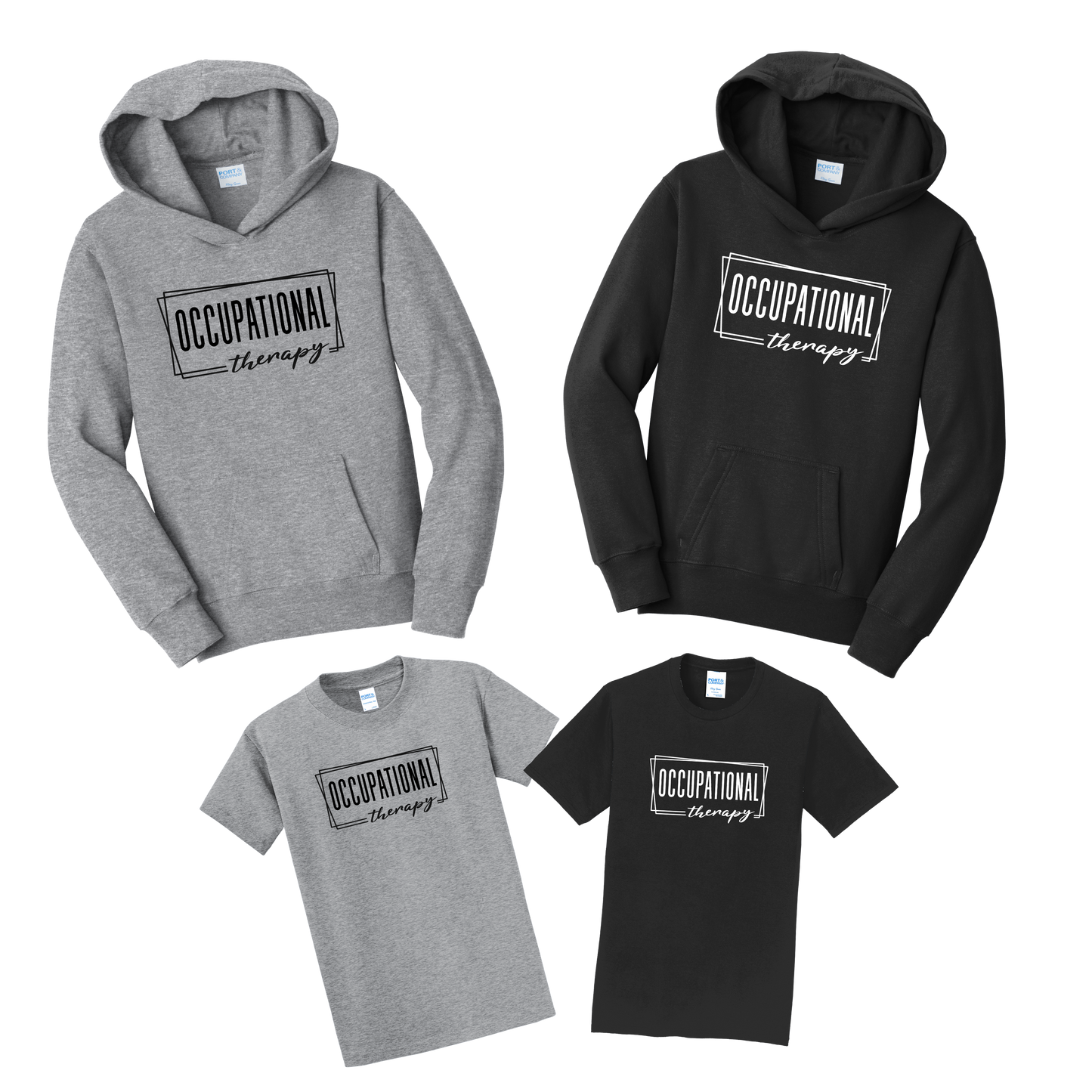 SCCC - Hoodie or T-shirt  Occupational Therapy (Grey/Black) style 5