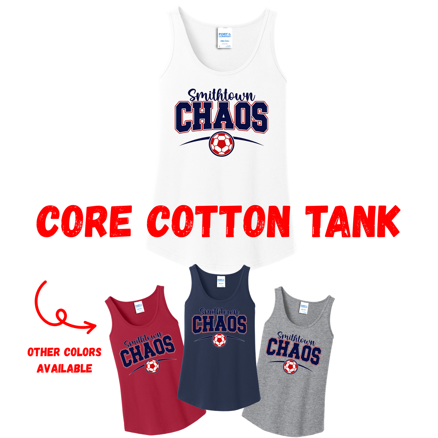 Smithtown Chaos -  Core cotton tanks
