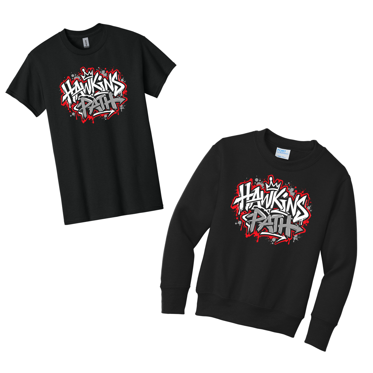 Hawkins - Graffiti (T-shirt-Crewneck-Hoodie)