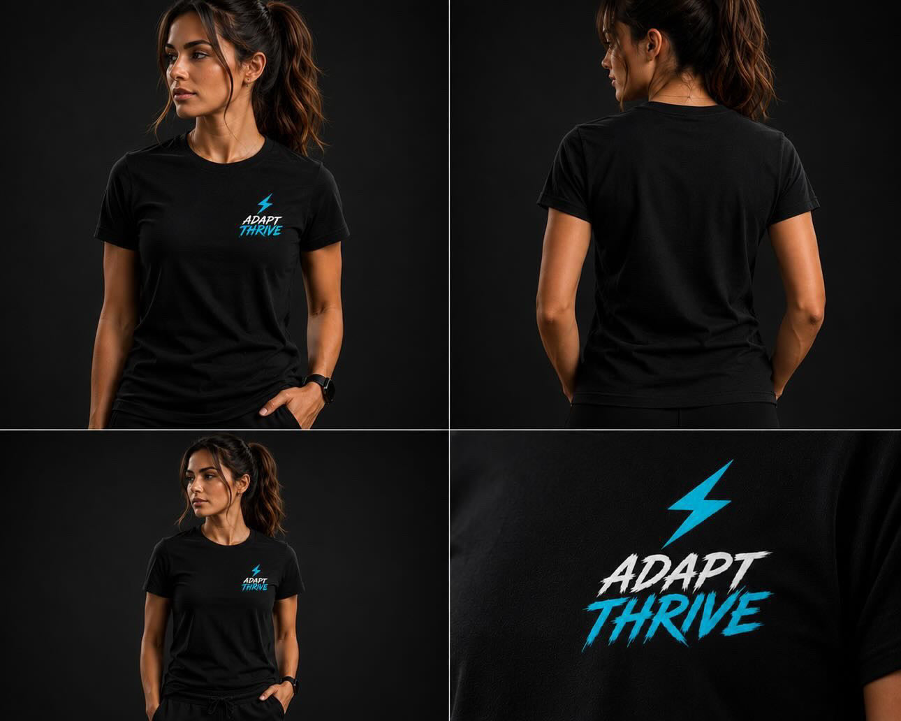 Adapt Thrive -  Lighting Bolt (2 Styles Tshirt or Hoodie)