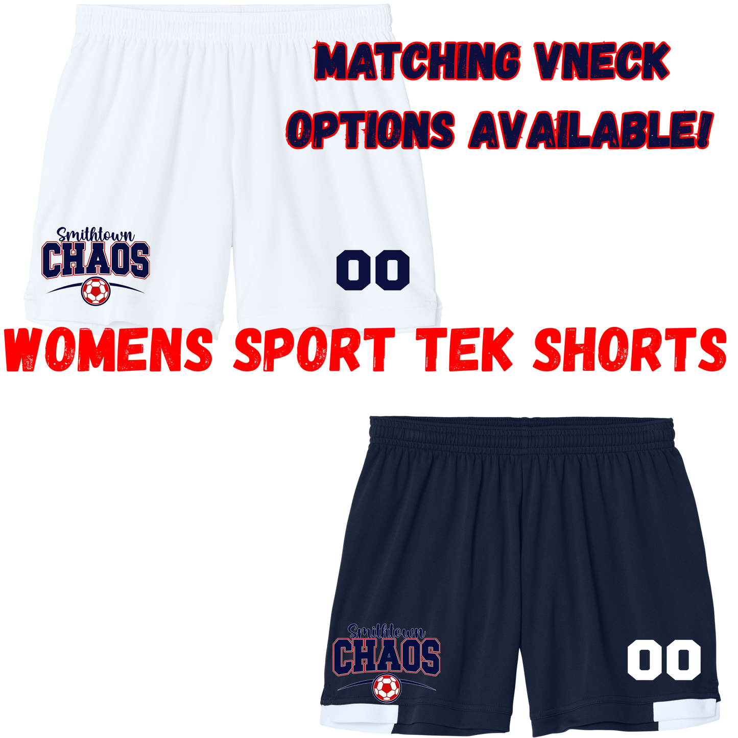 Smithtown Chaos -  WOMENS SPORT TEK SHORTS