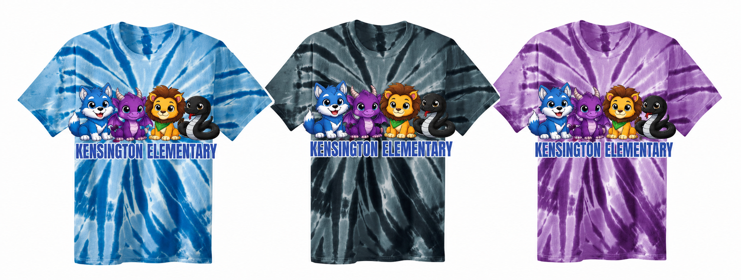 Kensington - Tie Dye Kensington Elementary T-shirts (6 options)