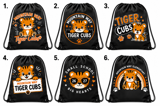 Mountain Way Elementary -Cinch Bags