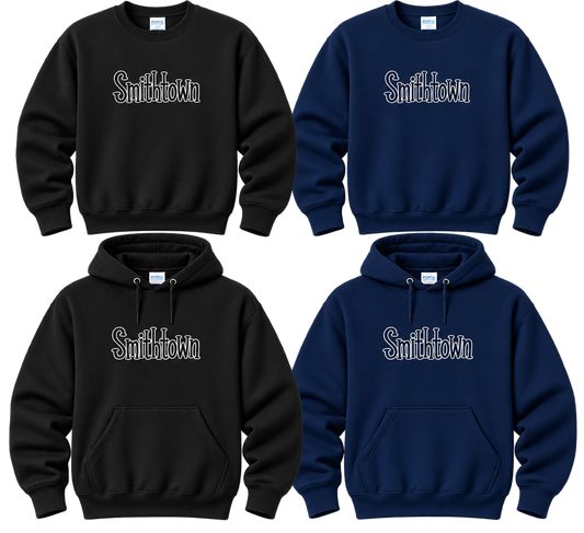 Embroidered - Smithtown West -  (Hoodie - Crewneck)