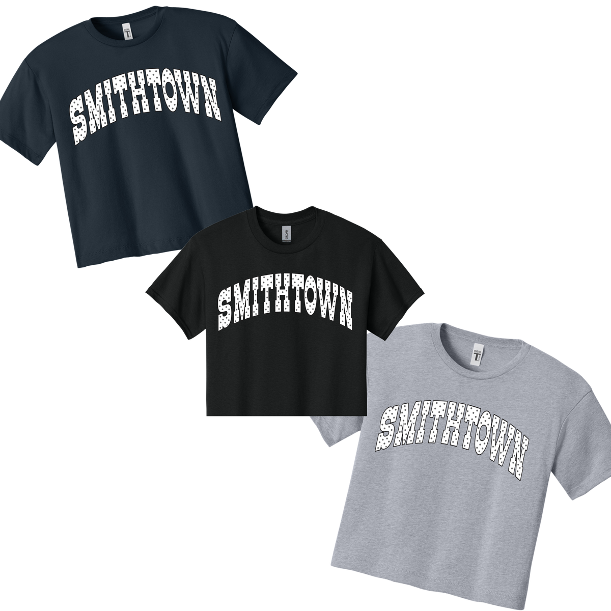 Smithtown West - Pokadot Crop Tops or TShirts