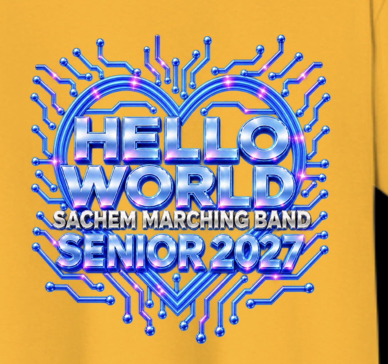 Sachem Marching Band - T-Shirt Front and Back (4 color choices)