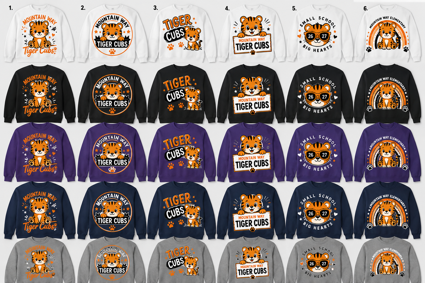 Mountain Way Elementary -  CrewNeck (5 Colors)