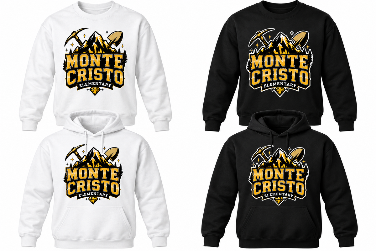 Monte Cristo Elementary -Mountain Logo (Crewneck - Hoodie)