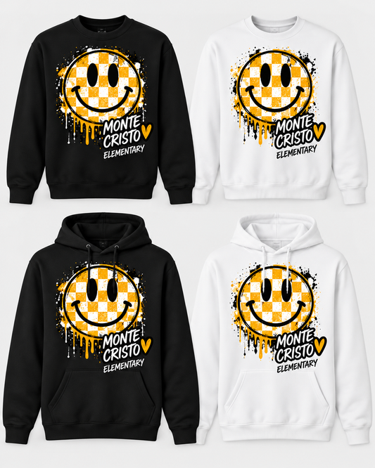 Monte Cristo Elementary - smiley(Crewneck - Hoodie)