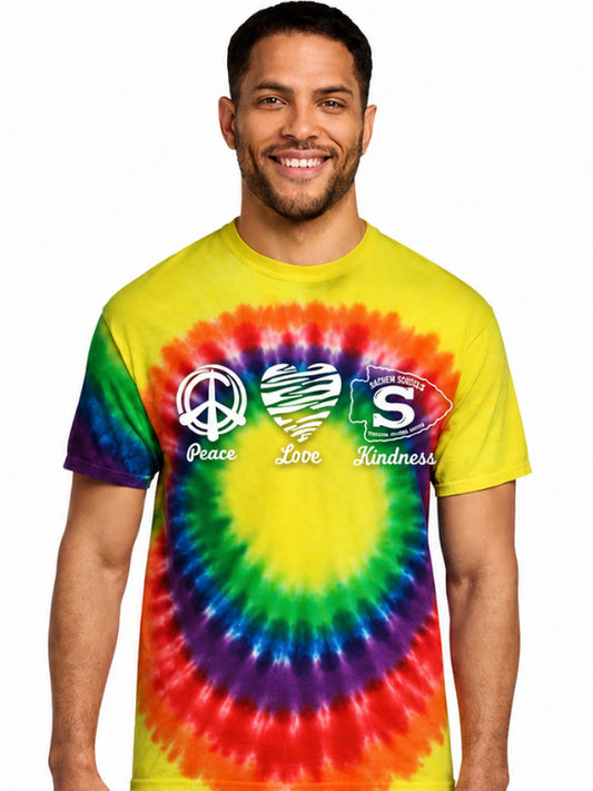 Peace Love & Kindness @ Sachem - Tie Dye Tshirt