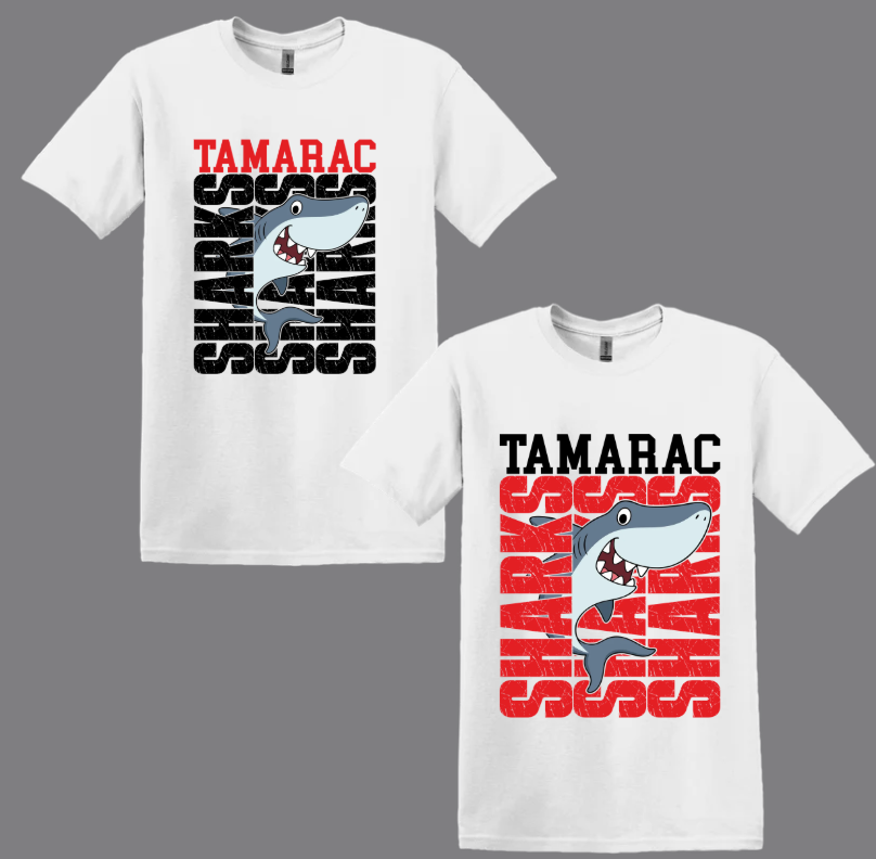 Tamarac - Red or Black Tamarac Shark Tshirt