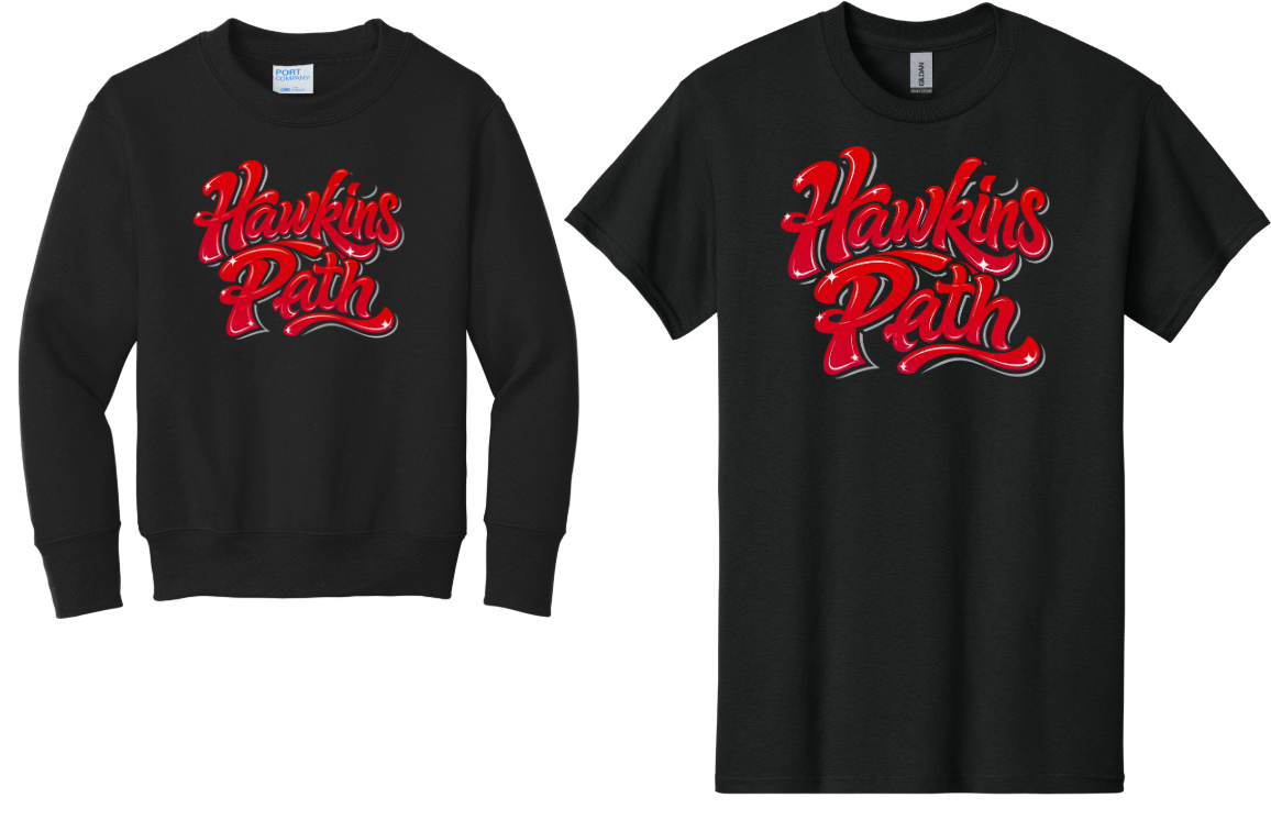 Hawkins - Scrpit (T-shirt-Crewneck-Hoodie)