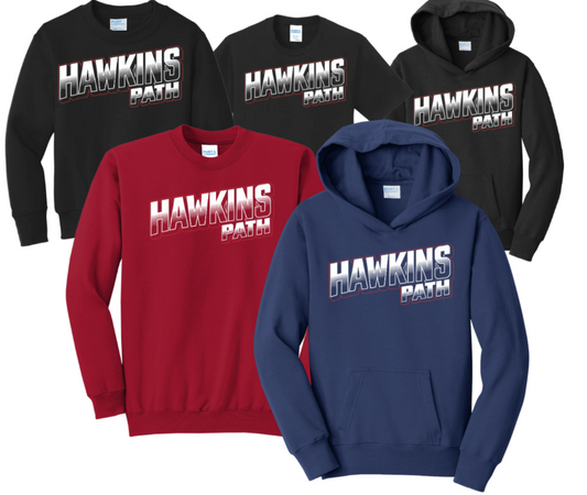 Hawkins - Fading Hawkins (T-shirt-Crewneck-Hoodie) (Copy)