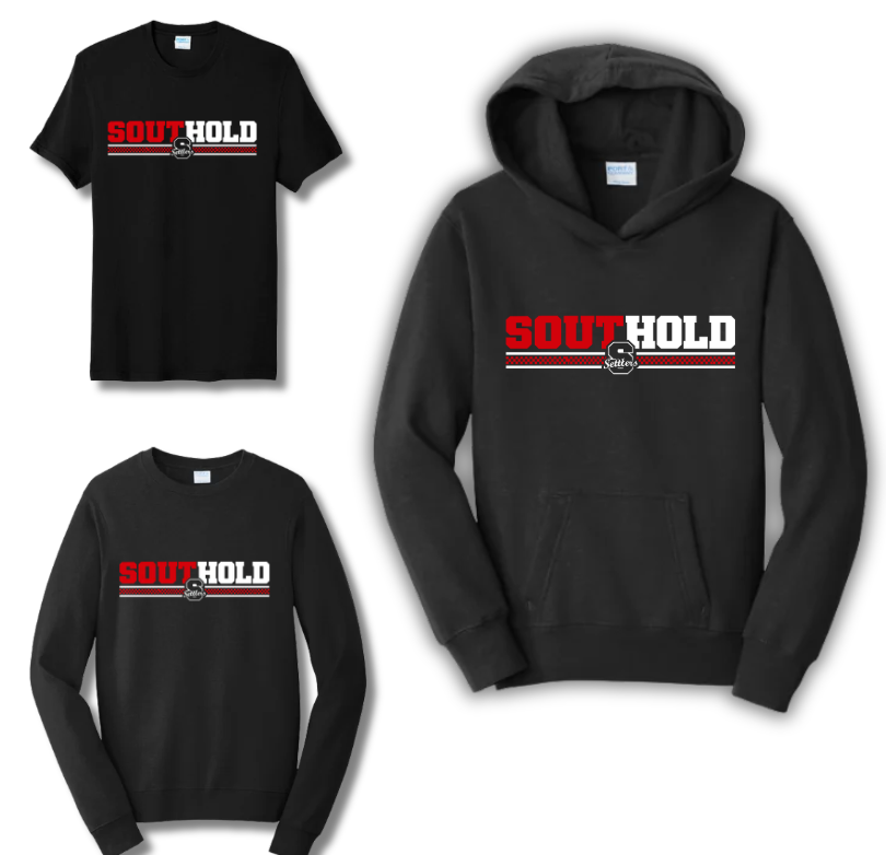 Southhold - RED/White   (T-shirt - Hoodie - Crew Neck )