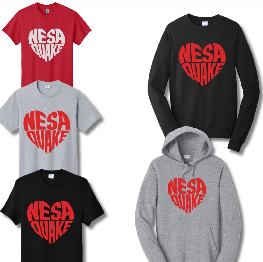 NESAQUAKE -Heart (T-shirt-Crewneck-Hoodie)