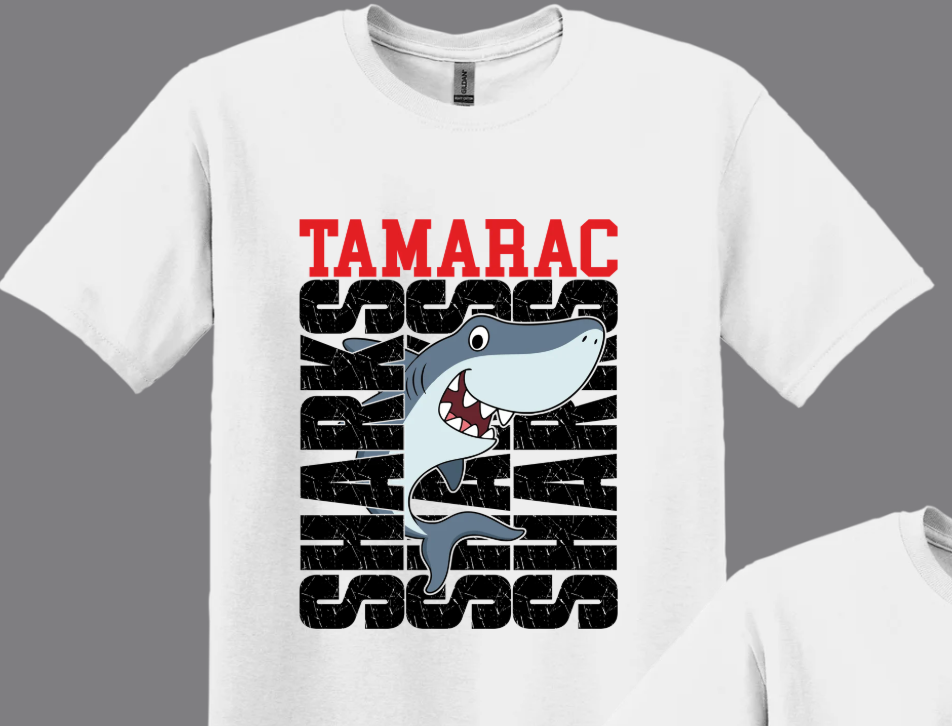 Tamarac - Red or Black Tamarac Shark Tshirt
