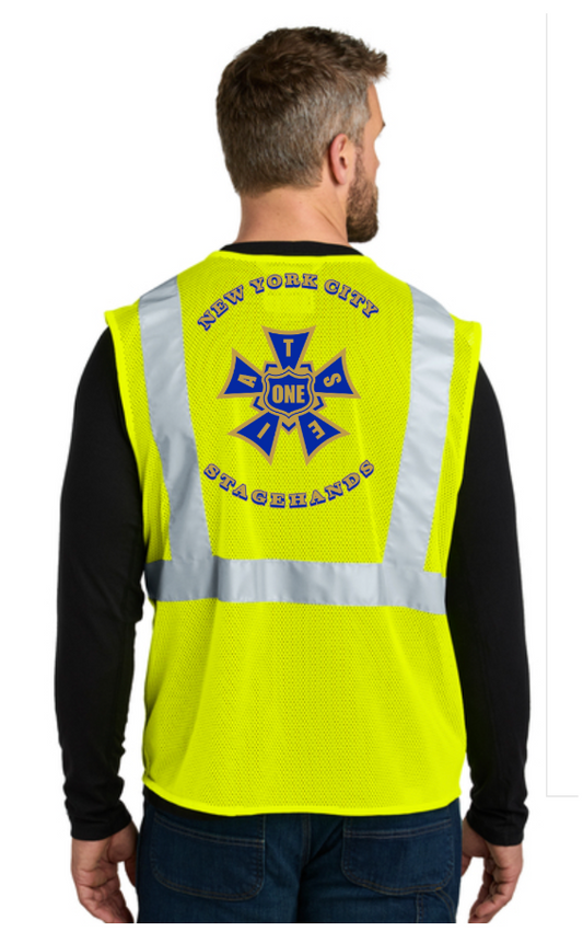 Union Local One -Carhartt® ANSI Class 2 Mesh Zip-Front Vest