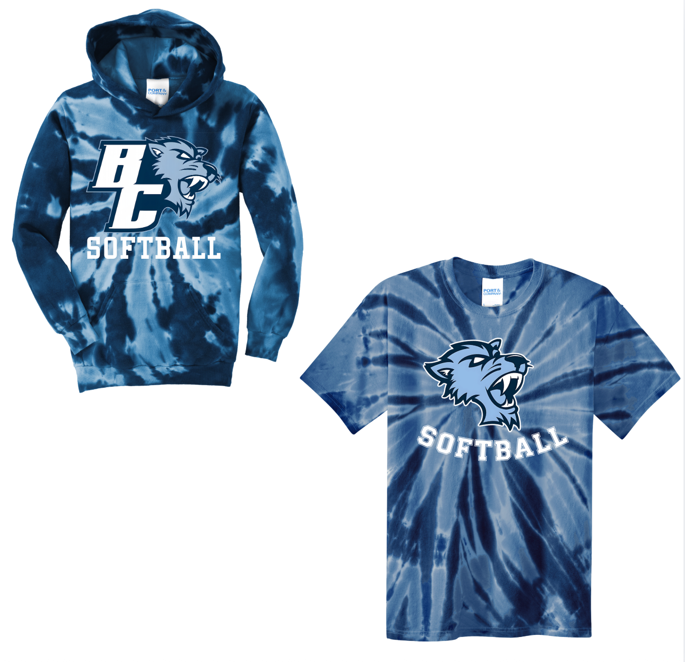 Baruch Softball - TieDye Hoodie or T-shirt