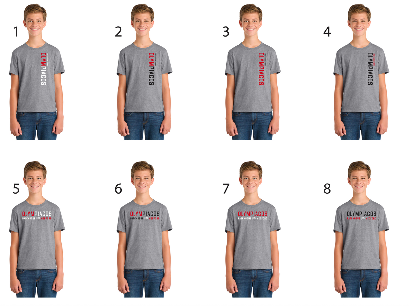 Olympiacos - Youth Grey T-shirt