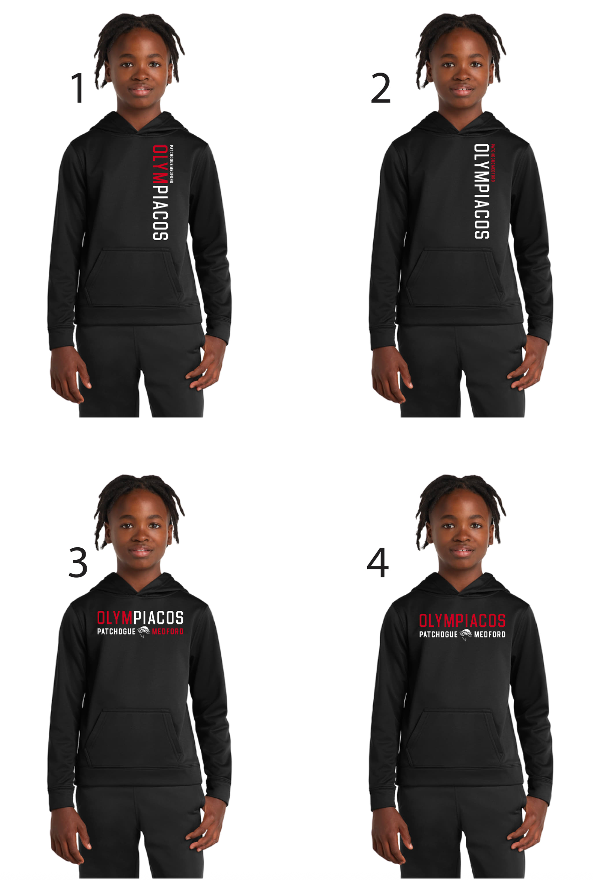 Olympiacos - Youth Black Hoodie