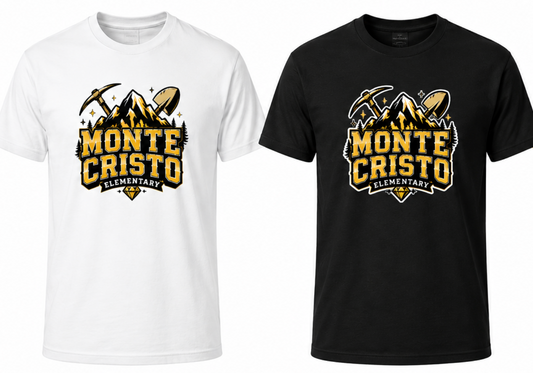 Monte Cristo Elementary -Mountain Logo (4 Styles T-shirt- LongSleeve - Crewneck - Hoodie)