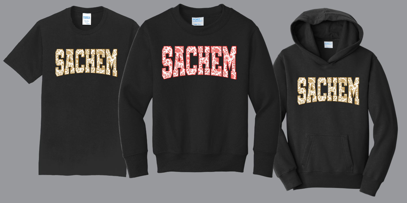 Sachem Floral Text