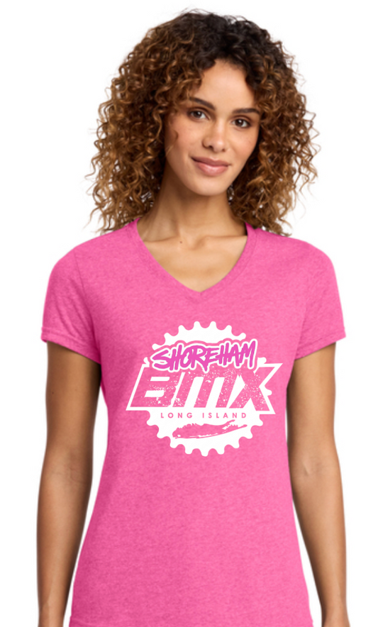 Shoreham -Port & Co® Women's Fan Favorite® Blend V-Neck Tee