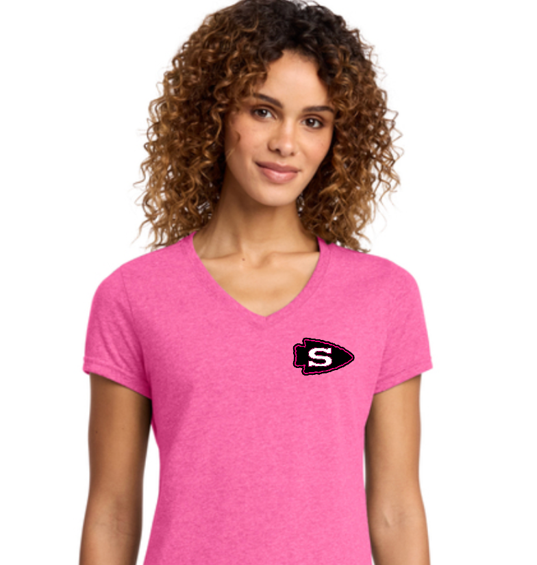 V neck Pink "In Sachem" Women's Fan Favorite® V-Neck Tee