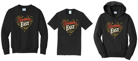 Sachem East- Stars & Hearts  3 options (T-shirt - Hoodie - Crew Neck )