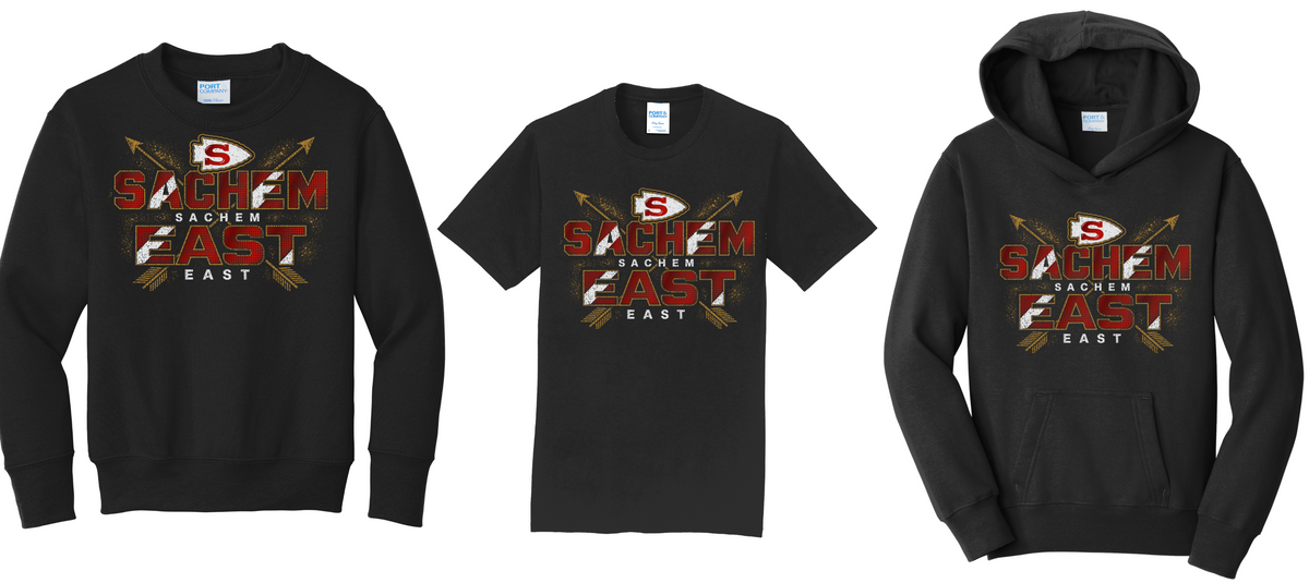 Sachem East- EAST Design  (T-shirt - Hoodie - Crew Neck )