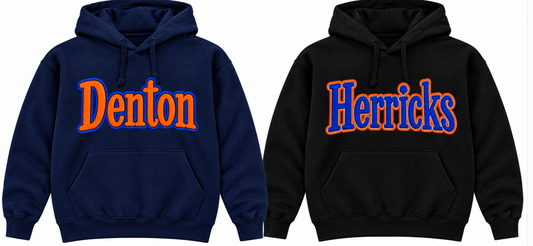 Denton- Puff Embroidery Hoodie