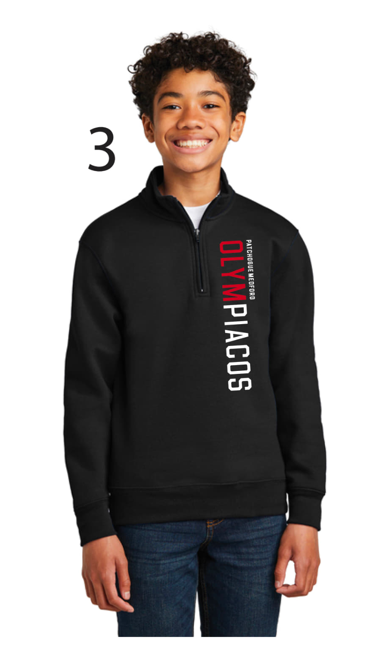 Olympiacos - Youth Black 1/4 ZIP