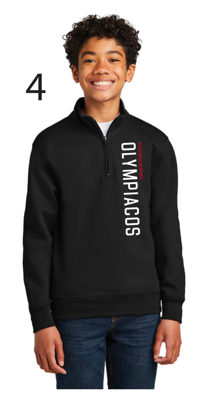 Olympiacos - Youth Black 1/4 ZIP